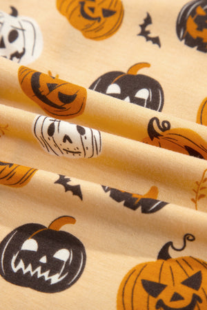 Halloween Pumpkin Top & Pants Pajama Set — view 6