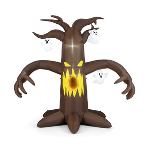 7.8 Feet Halloween Inflatables Scary Dead Tree Halloween Decoration with Ghost — view 3