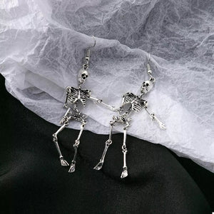 Halloween Skeleton Dangle Earrings — view 3