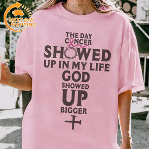 "In October We Wear Pink" Horror Halloween Breast Cancer Shirt – Support Squad Tee, Cancer Survivor Apparel — view 4