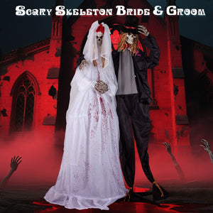 Halloween Animatronic Standing Groom 7.2 FT Haunted House Decoration — view 6
