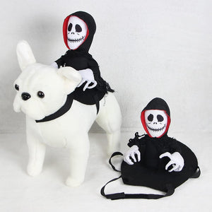 Funny Pet Decoration Dress Up Pet Cosplay Clothes Spider Pumpkin Vest — view 4