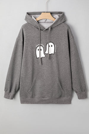 Halloween Ghost Graphic Print Oversize Hoodie — view 2