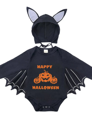 Children's Halloween Bat Bodysuit & Hat Costume Set — view 31