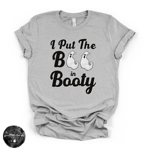 Boo in Booty Tee | Funny Pirate Ghost Halloween Graphic T-Shirt — view 2