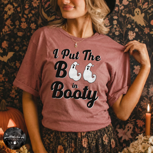 Boo in Booty Tee | Funny Pirate Ghost Halloween Graphic T-Shirt — view 1