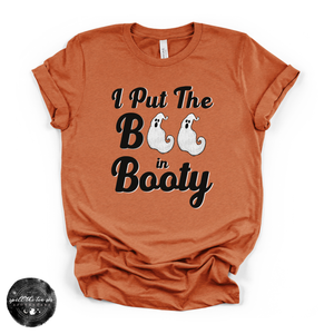 Boo in Booty Tee | Funny Pirate Ghost Halloween Graphic T-Shirt — view 5