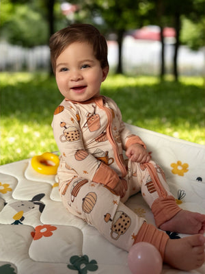 Pumpkin Spice (Convertible Zip Footies) — view 3