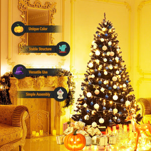 7.5 Feet Hinged Artificial Halloween Christmas Tree — view 6