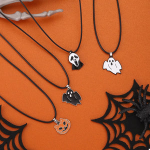 Halloween Ghost Pendant Necklace — view 2