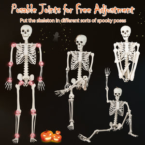 5.4 FT Halloween Skeleton Decoration Life Size Large Skeleton — view 6