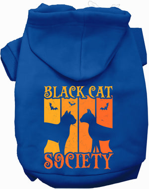 Black Cat Society Halloween Pet Hoodie — view 3