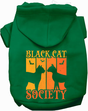 Black Cat Society Halloween Pet Hoodie — view 7