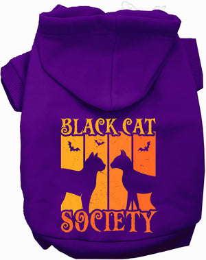 Black Cat Society Halloween Pet Hoodie — view 10