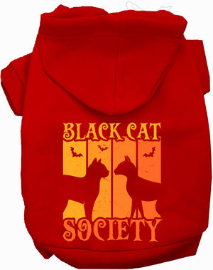Black Cat Society Halloween Pet Hoodie — view 11