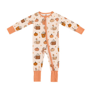 Pumpkin Spice (Convertible Zip Footies) — view 2