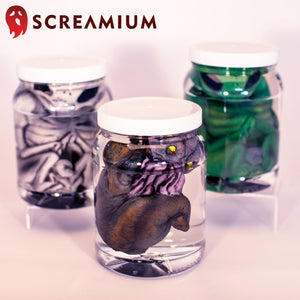 Green Alien Monster Embryo in Formaldehyde Jar Prop — view 5