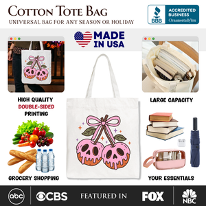 Hanging with My Boos Ghost Tote Bag, Funny Halloween Spooky Season Gift Shopper — view 2