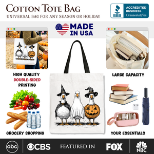 Haunting Honkers Goose Tote Bag, Funny Halloween Costumes Gift Shopper — view 2