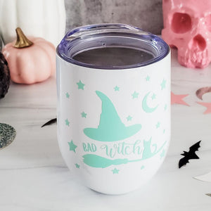 Bad Witch Pastel Halloween Wine Tumbler — view 2