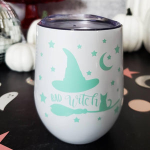 Bad Witch Pastel Halloween Wine Tumbler — view 3