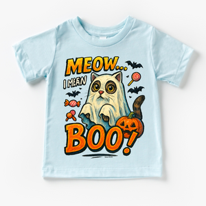 Meow.. I Mean Boo Halloween Cat Shirt - Halloween Tee — view 2