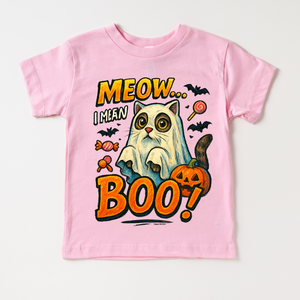Meow.. I Mean Boo Halloween Cat Shirt - Halloween Tee — view 4
