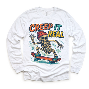 Creep It Real Skeleton Halloween Shirt - Halloween Tee — view 5