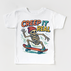 Creep It Real Skeleton Halloween Shirt - Halloween Tee — view 3