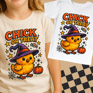 Chick Or Treat Chicken Halloween Shirt - Halloween Tee — view 1