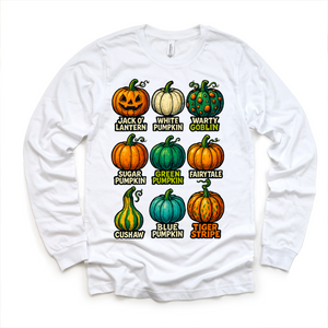 Types Of Pumpkins Fall Halloween Shirt - Pumpkin Tee — view 5