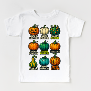 Types Of Pumpkins Fall Halloween Shirt - Pumpkin Tee — view 2