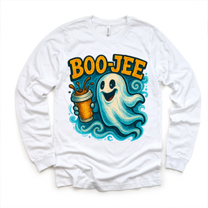 Boo-Jee Ghost Coffee Halloween Shirt - Halloween Tee — view 5