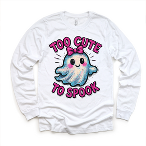 Too Cute To Spook Halloween Shirt - Girls Halloween Tee — view 5
