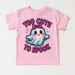 Too Cute To Spook Halloween Shirt - Girls Halloween Tee — view 4
