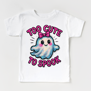 Too Cute To Spook Halloween Shirt - Girls Halloween Tee — view 2