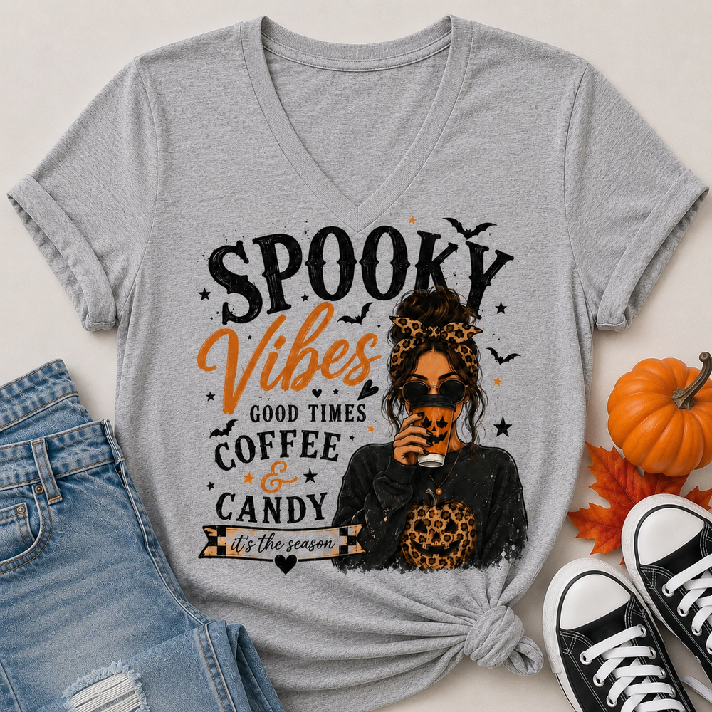 Spooky Vibes Mom Graphic Apparel