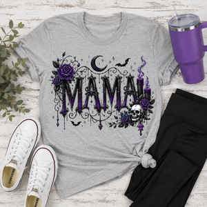 Mama Purple Halloween Graphic Apparel — view 1