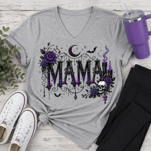 Mama Purple Halloween Graphic Apparel — view 2