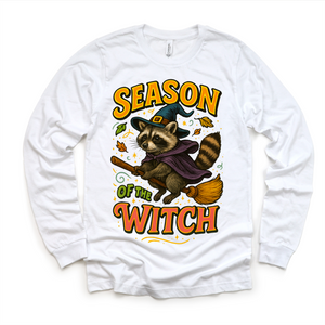 Season Of The Witch Raccoon Shirt - Halloween Tee — view 4