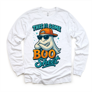 This Is Some BOO SHEET Funny Halloween Shirt - Halloween Ghost Tee — view 4