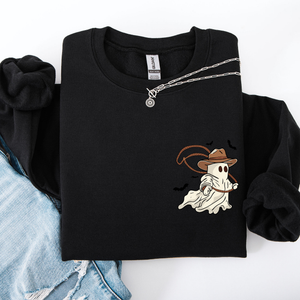 Cowboy Ghost Lasso Halloween Western Vintage Inspired Graphic Retro Iconic Sweatshirt — view 6