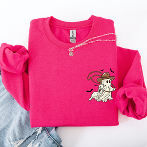 Cowboy Ghost Lasso Halloween Western Vintage Inspired Graphic Retro Iconic Sweatshirt — view 7