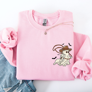 Cowboy Ghost Lasso Halloween Western Vintage Inspired Graphic Retro Iconic Sweatshirt — view 5