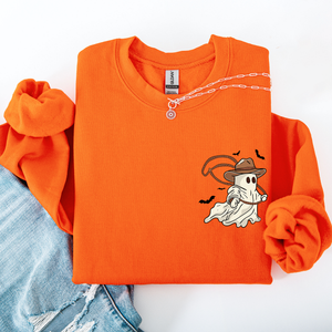 Cowboy Ghost Lasso Halloween Western Vintage Inspired Graphic Retro Iconic Sweatshirt — view 9
