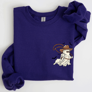 Cowboy Ghost Lasso Halloween Western Vintage Inspired Graphic Retro Iconic Sweatshirt — view 10