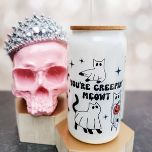Creepy Ghost Cat Halloween Cup — view 2