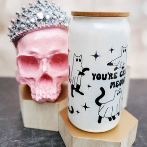 Creepy Ghost Cat Halloween Cup — view 3