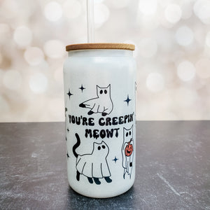 Creepy Ghost Cat Halloween Cup — view 1