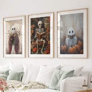 Halloween Skeleton Wall Art Decorations Posters — view 1